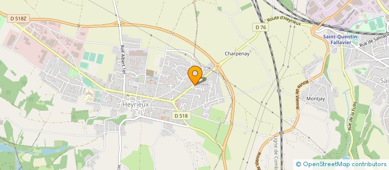 localisation de l'entreprise VICOREP INGENIERIE à HEYRIEUX