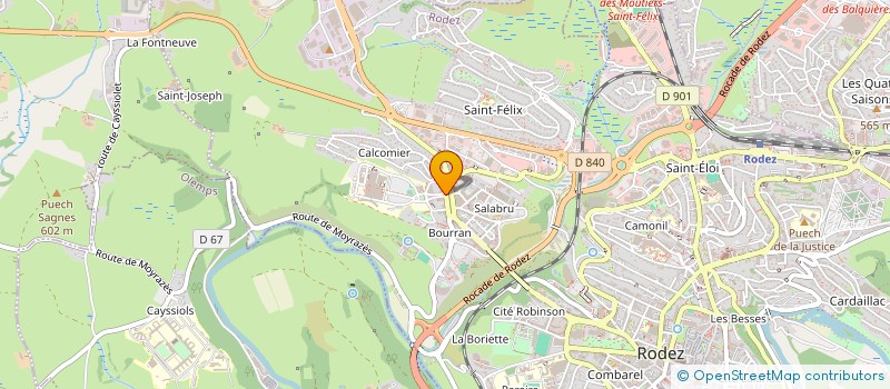 localisation de l'entreprise VICOU à RODEZ