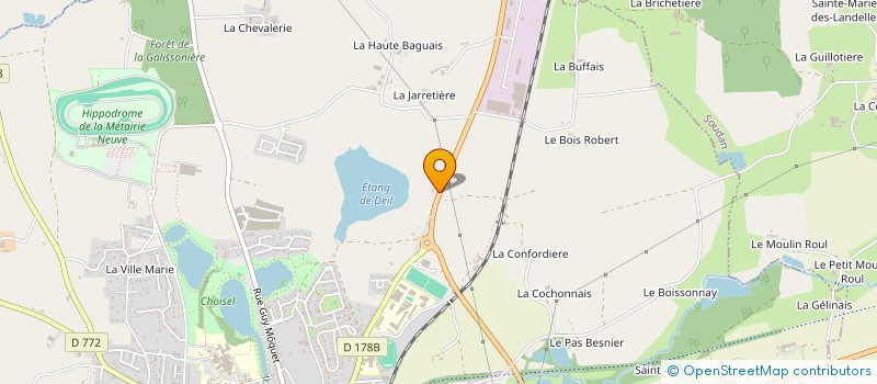 localisation de l'entreprise VICRORIA PRODUCTION à CHATEAUBRIANT