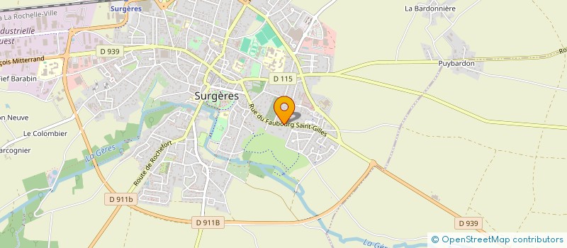 localisation de l'entreprise VICSEMALISS  SURGERES