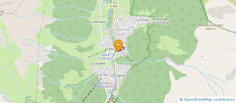 localisation de l'entreprise VICTHOM à LES CONTAMINES-MONTJOIE