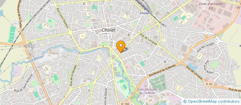 localisation de l'entreprise VICTOIRE 15 à CHOLET