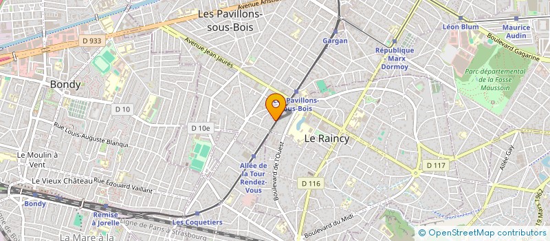 localisation de l'entreprise VICTOIRE 35 à LES PAVILLONS-SOUS-BOIS
