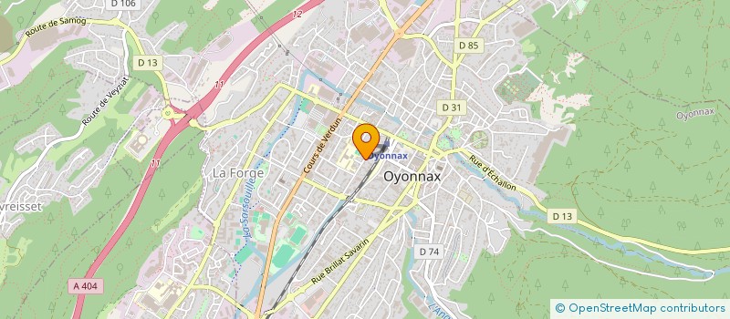 localisation de l'entreprise VICTOIRE  OYONNAX