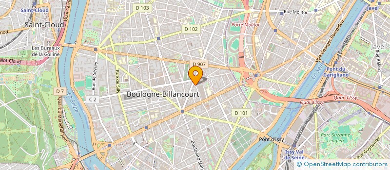 localisation de l'entreprise VICTOIRE à BOULOGNE-BILLANCOURT