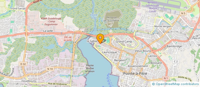 localisation de l'entreprise VICTOIRE  POINTE A PITRE