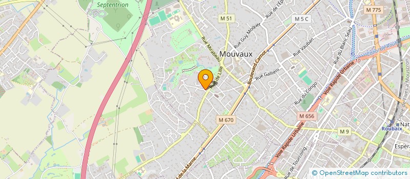 localisation de l'entreprise VICTOIRE ET COMPAGNIE à MOUVAUX