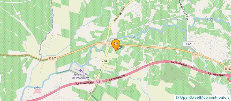 localisation de l'entreprise VICTOIRE-PARTAGES  POURRIERES