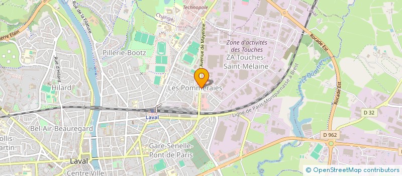 localisation de l'entreprise VICTOIRES à LAVAL