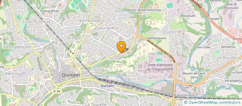 localisation de l'entreprise VICTOIRIMMO  QUIMPER