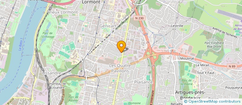 localisation de l'entreprise VICTOPHELIE LUTARD  LORMONT