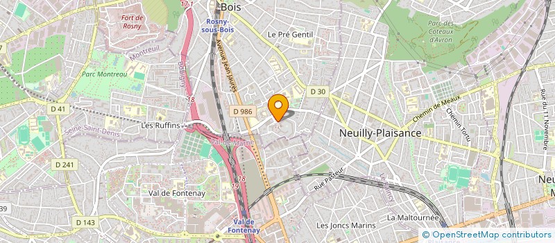 localisation de l'entreprise VICTOR à ROSNY-SOUS-BOIS