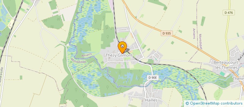 localisation de l'entreprise VICTOR  THEZY-GLIMONT