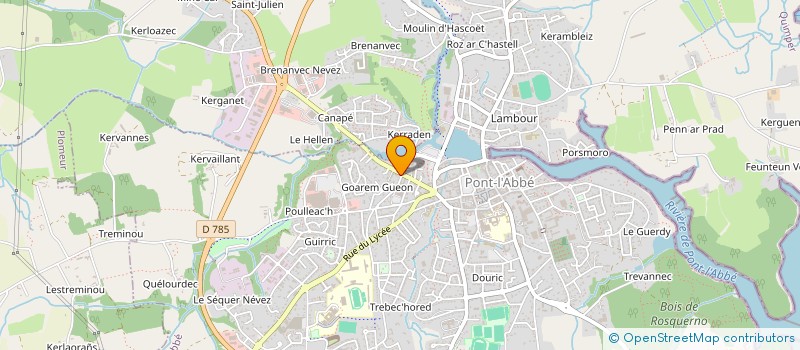 localisation de l'entreprise VICTOR à PONT-L'ABBE