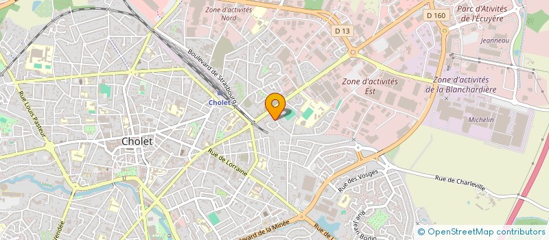 localisation de l'entreprise VICTOR à CHOLET