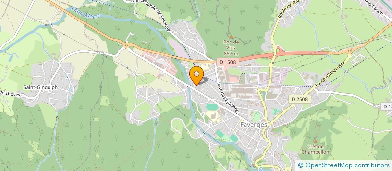 localisation de l'entreprise VICTOR  FAVERGES-SEYTHENEX