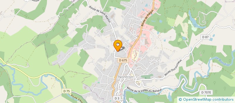 localisation de l'entreprise VICTOR  NONTRON