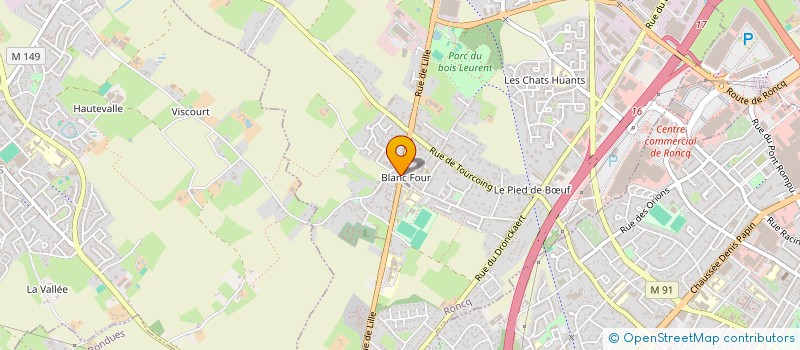 localisation de l'entreprise VICTOR  RONCQ