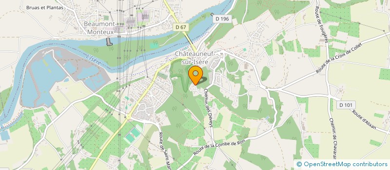 localisation de l'entreprise VICTOR BATIMENT  CHATEAUNEUF-SUR-ISERE