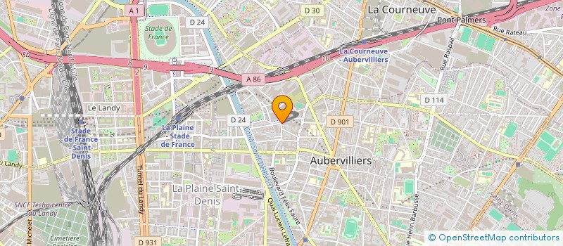 localisation de l'entreprise VICTOR CHENG à AUBERVILLIERS