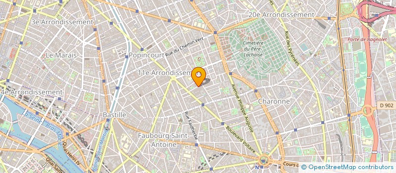 localisation de l'entreprise VICTOR ENSEIGNE à PARIS