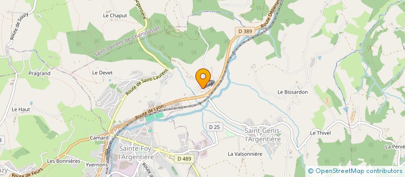 localisation de l'entreprise VICTOR ESPACES VERTS  SAINT-GENIS-L'ARGENTIERE