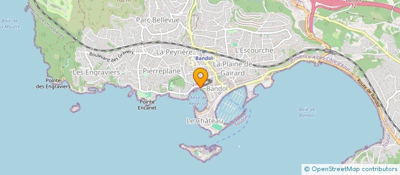localisation de l'entreprise VICTOR ET CLAIRE  BANDOL