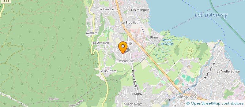 localisation de l'entreprise VICTOR-HUGO  SEVRIER