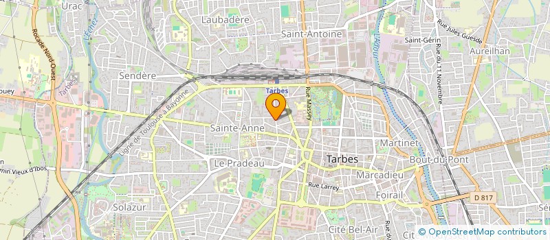 localisation de l'entreprise VICTOR HUGO  TARBES