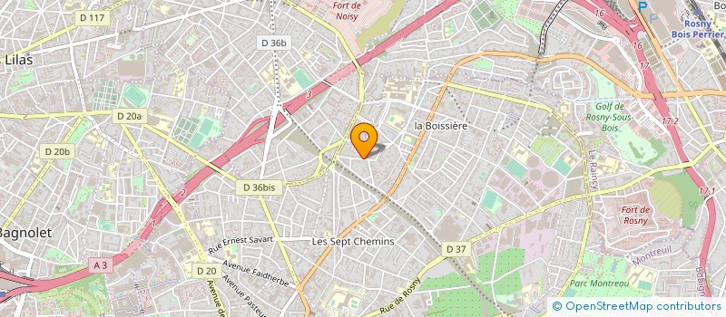 localisation de l'entreprise VICTOR HUGO  MONTREUIL