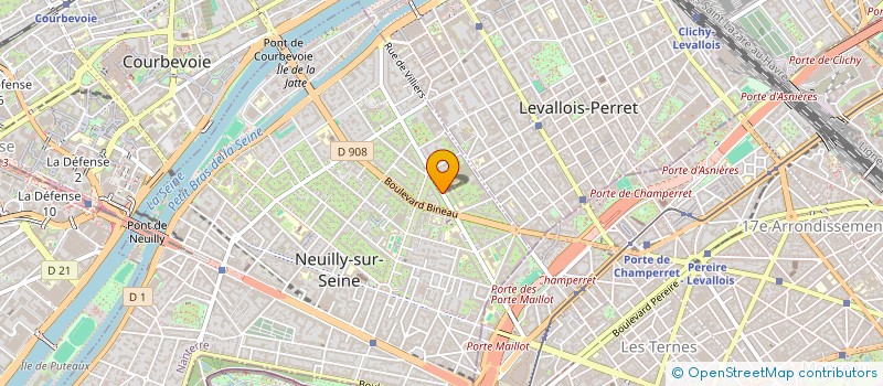localisation de l'entreprise VICTOR HUGO à NEUILLY-SUR-SEINE