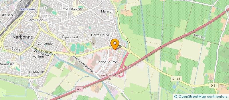 localisation de l'entreprise VICTOR HUGO à NARBONNE