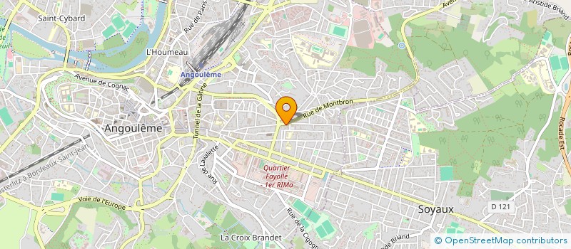 localisation de l'entreprise VICTOR HUGO TRAITEUR à ANGOULEME