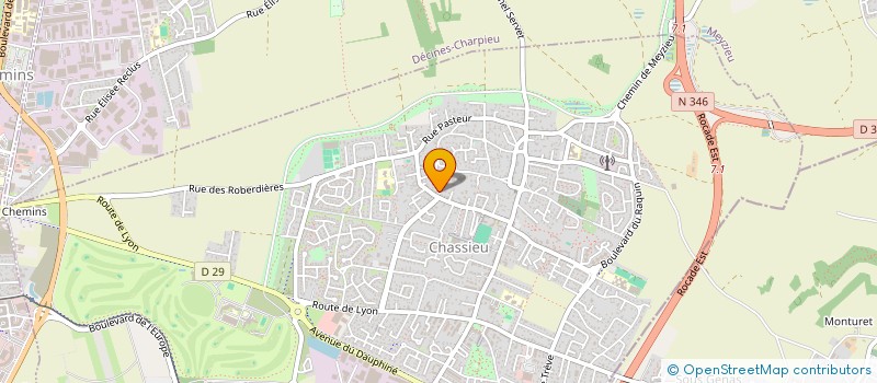 localisation de l'entreprise VICTOR TEXTILES  CHASSIEU