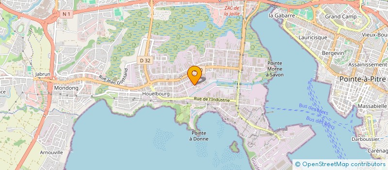 localisation de l'entreprise VICTOR VICTORIA  BAIE-MAHAULT