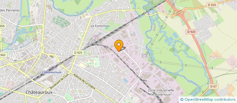 localisation de l'entreprise VICTOREL à CHATEAUROUX