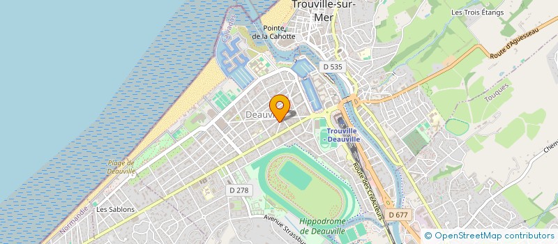 localisation de l'entreprise VICTORIA 1417 à DEAUVILLE