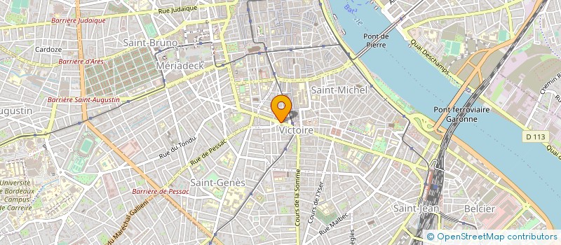 localisation de l'entreprise VICTORIA à BORDEAUX