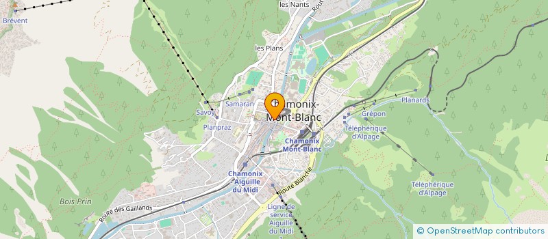 localisation de l'entreprise VICTORIA à CHAMONIX-MONT-BLANC