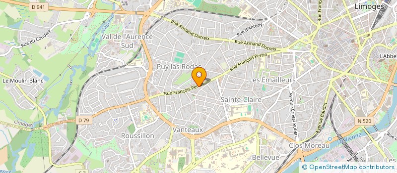 localisation de l'entreprise VICTORIA à LIMOGES