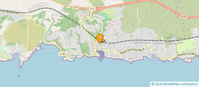 localisation de l'entreprise VICTORIA  SAUSSET-LES-PINS