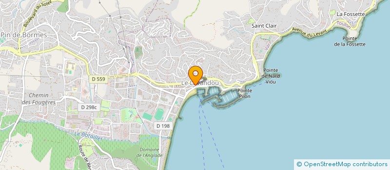 localisation de l'entreprise VICTORIA à LE LAVANDOU