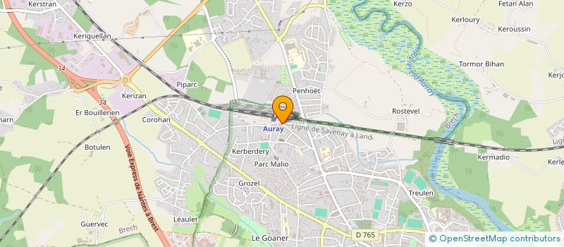 localisation de l'entreprise VICTORIA à AURAY