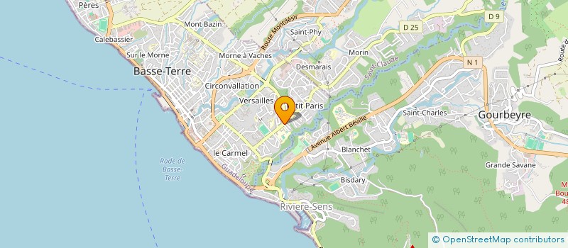 localisation de l'entreprise VICTORIA AMBULANCE  BASSE-TERRE