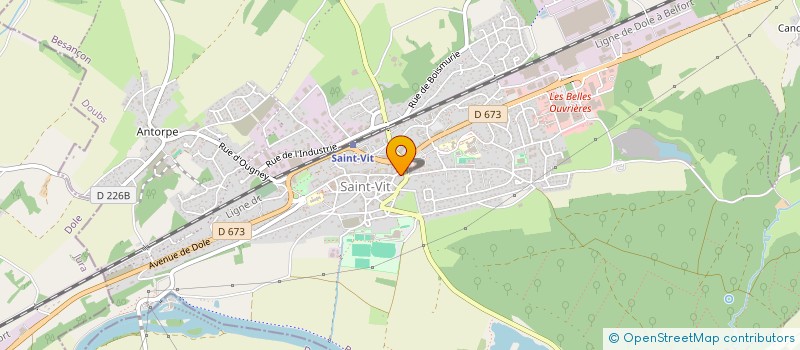 localisation de l'entreprise VICTORIA COIFF' à SAINT-VIT