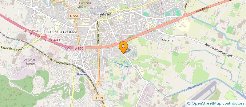 localisation de l'entreprise VICTORIA COURTAGE  HYERES