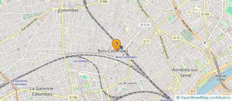 localisation de l'entreprise VICTORIA FONCIERE à BOIS-COLOMBES