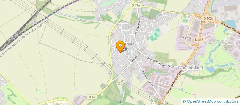 localisation de l'entreprise VICTORIA HOST  LE THILLAY