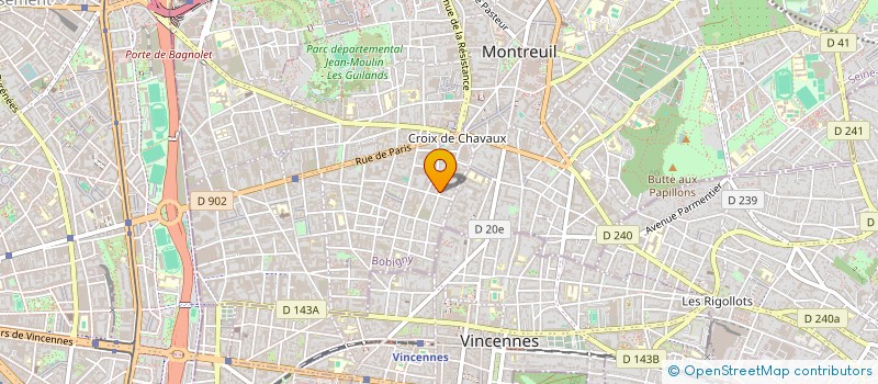 localisation de l'entreprise VICTORIA IMMO  MONTREUIL
