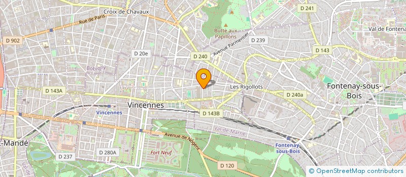 localisation de l'entreprise VICTORIA MORIN ECO-CONSEIL à VINCENNES